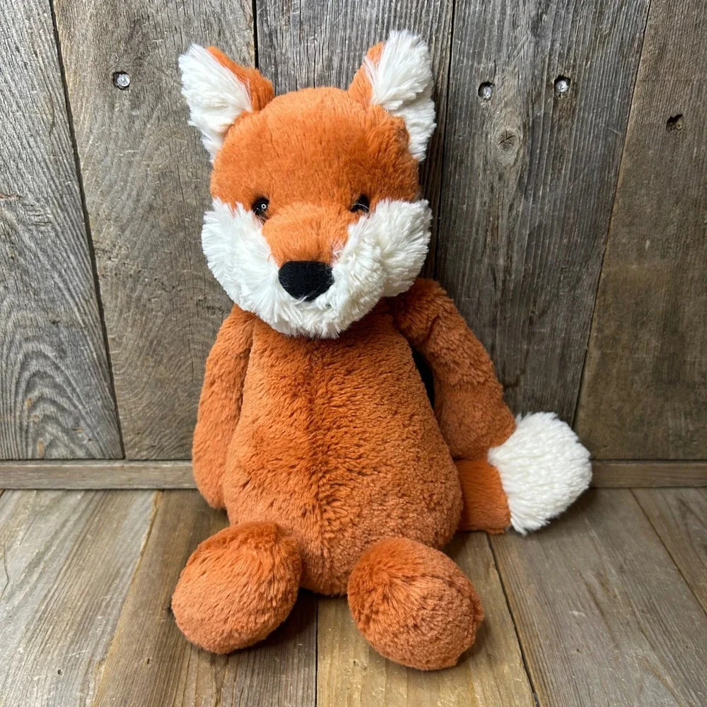 Jellycat Bashful Fox Medium Orange White Plush Stuffed Animal Toy 12 Inch